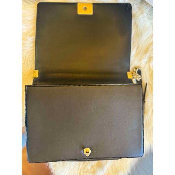 Authentic Large Chanel Boy Bag - Black with Gold Hardware - Picture 7 of 12
